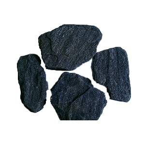 Плитняк Златолит черный галтованный 2,5-3,5 см